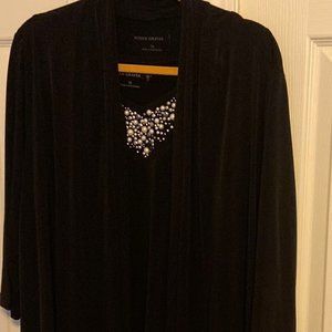 Dressy Shell top and open cardigan